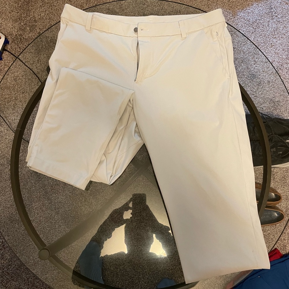 Cream Lululemon commission pants